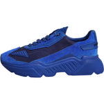 Dolce & Gabbana Blue Leather Daymaster Low Top Sneakers Shoes