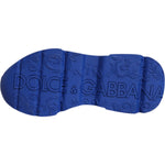 Dolce & Gabbana Blue Leather Daymaster Low Top Sneakers Shoes