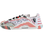 Dolce & Gabbana Multicolor Suede Fabric NS1 Sneakers Shoes MV6876-40