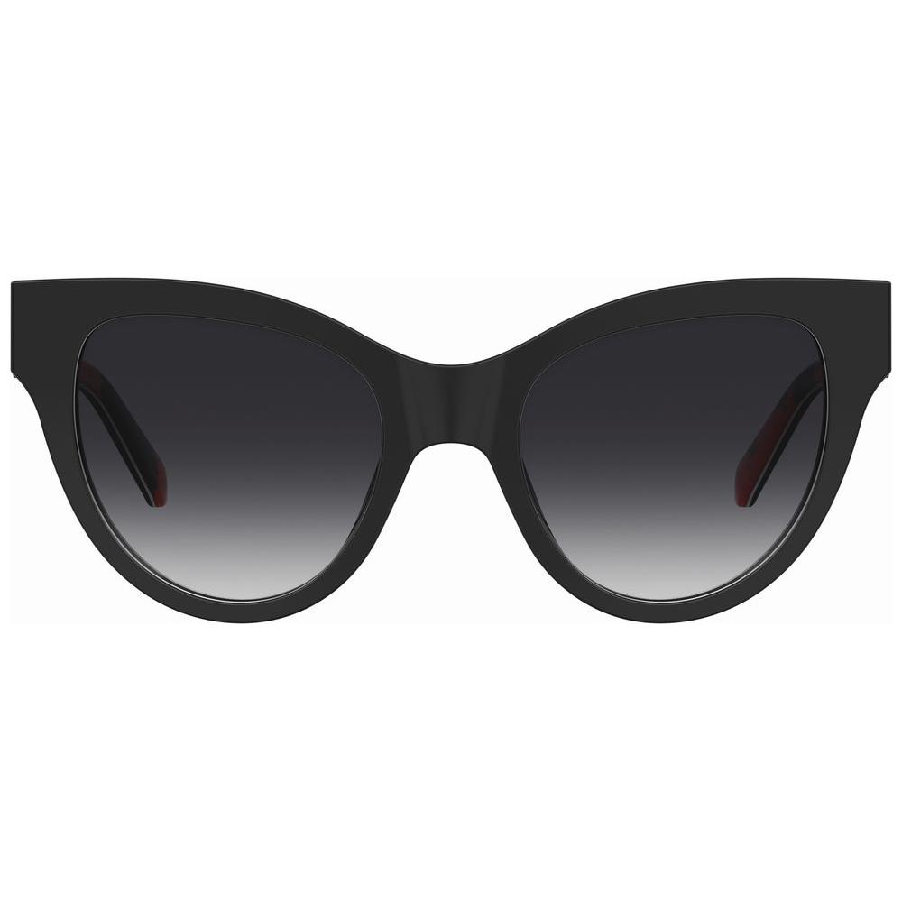 Love Moschino Black Acetate Sunglasses Love Moschino Dark Slate Gray