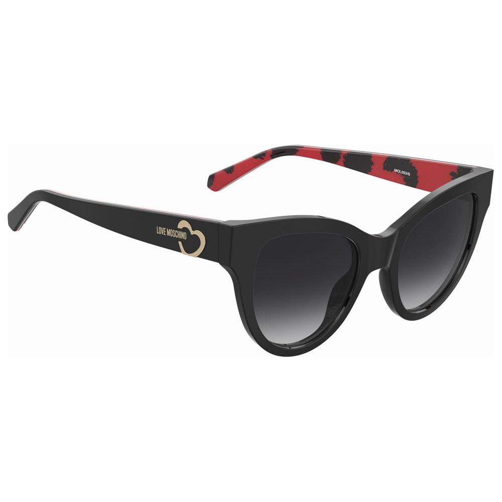 Love Moschino Black Acetate Sunglasses Love Moschino Dark Slate Gray