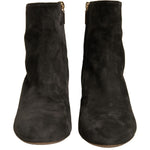Dolce & Gabbana Black Embellished Heel Ankle Boots Shoes LA12377-39