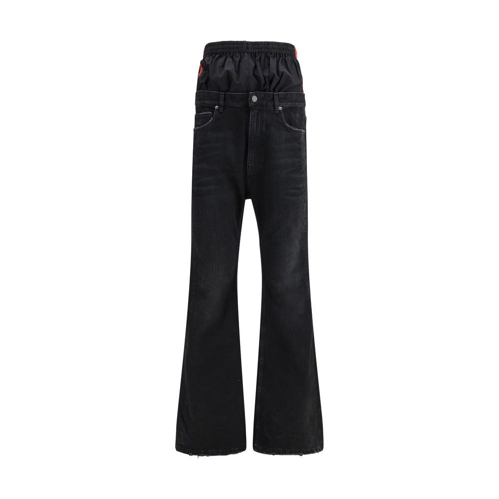 Balenciaga Layered Jeans Balenciaga Black