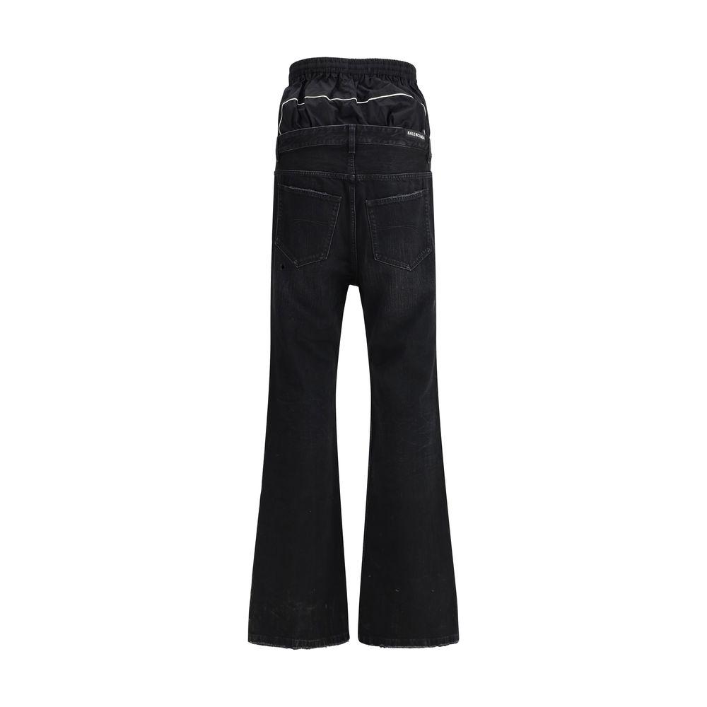 Balenciaga Layered Jeans Balenciaga Black