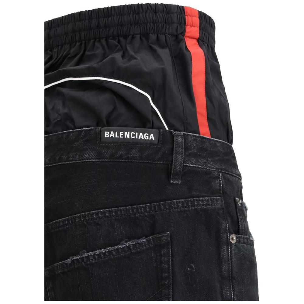 Balenciaga Layered Jeans Balenciaga Black