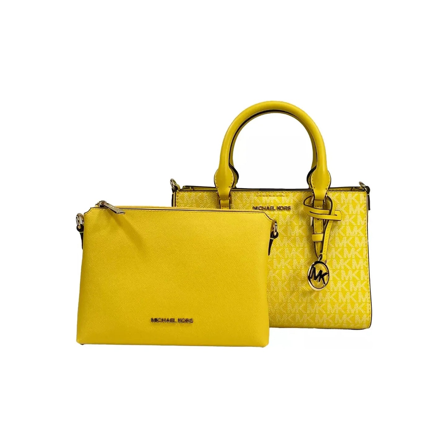Michael Kors Charlotte 3 in 1 Satchel Bag Crossbody Golden Yellow 25748