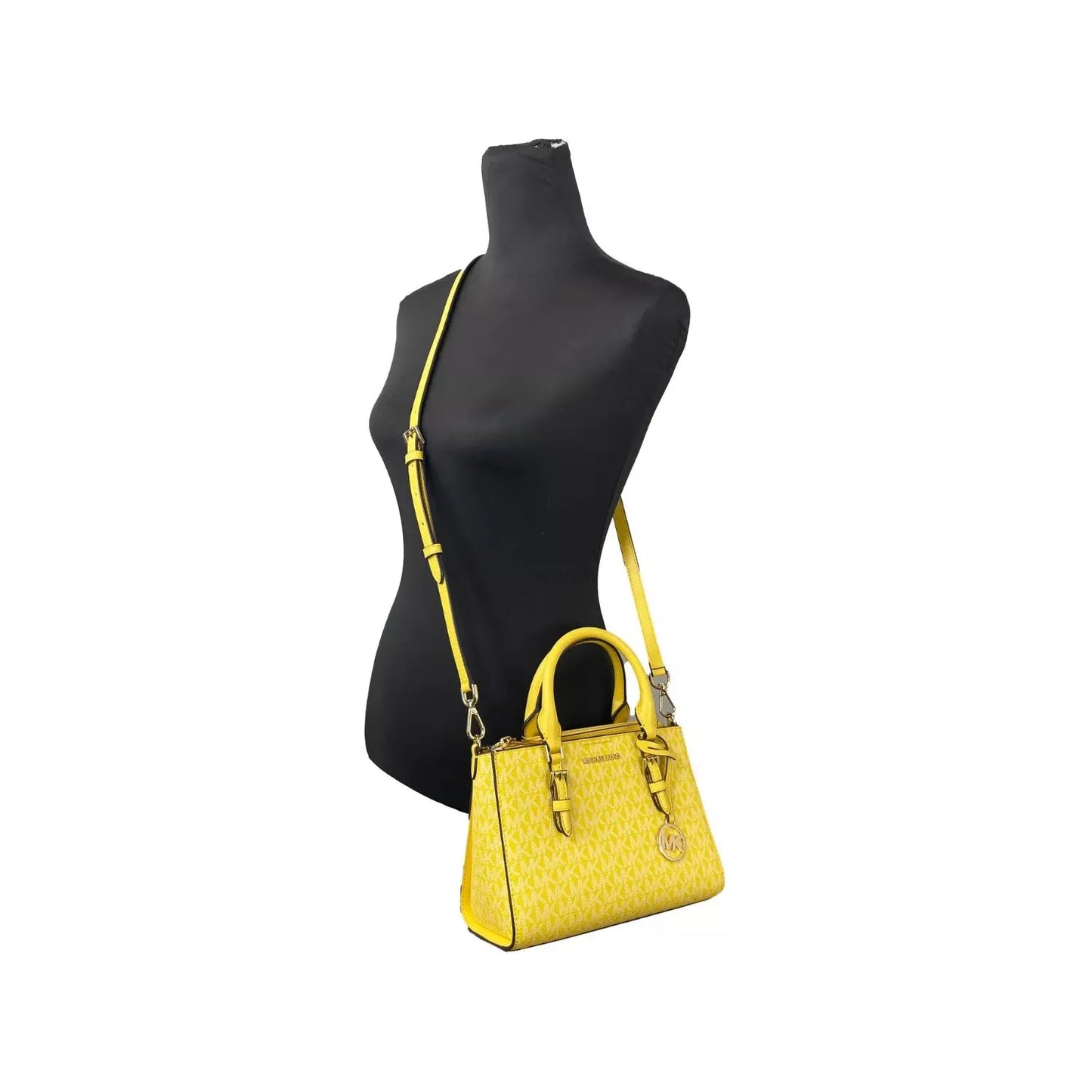 Michael Kors Charlotte 3 in 1 Satchel Bag Crossbody Golden Yellow 25748