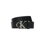 Calvin Klein Jeans Black Leather Belt CA-16496300009-85 CM / 34 INCHES
