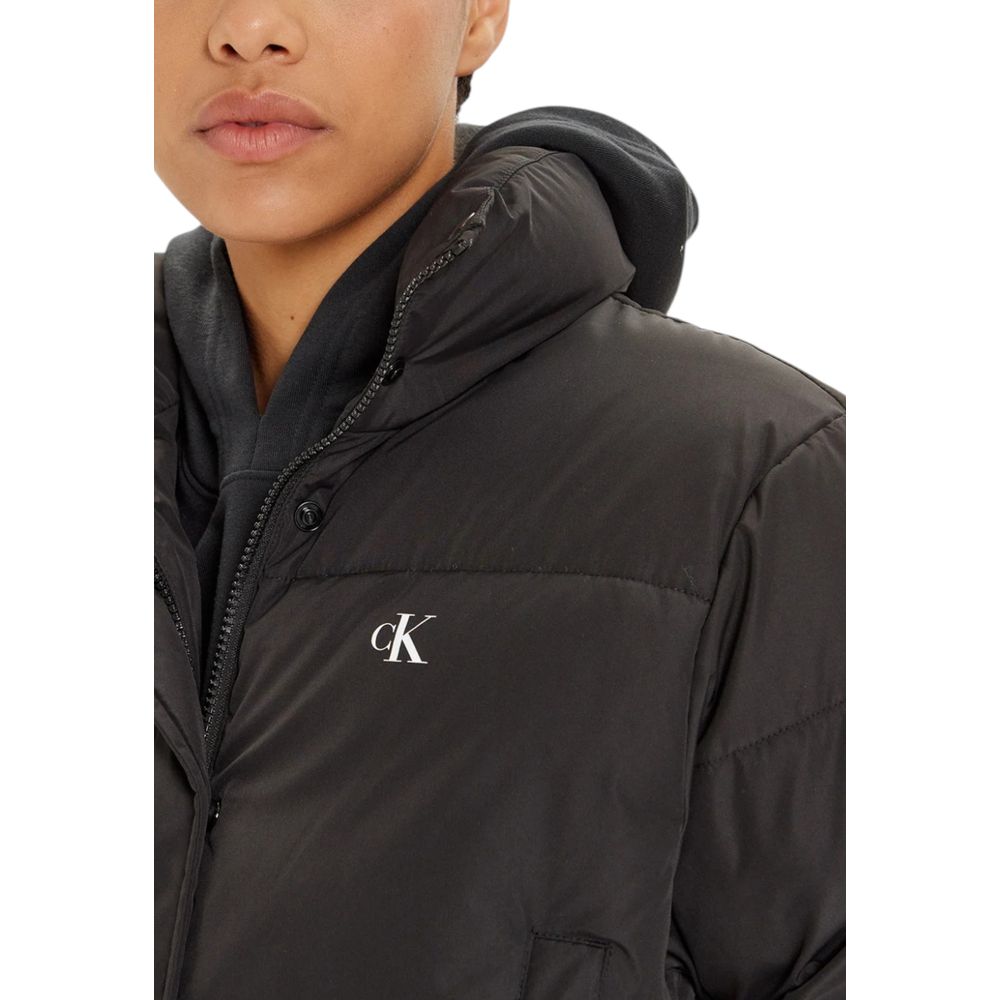 Calvin Klein Jeans Black Polyester Coat