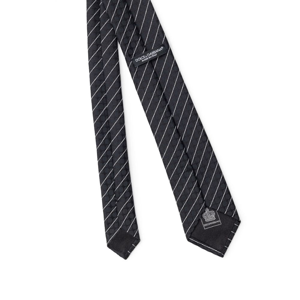 Dolce & Gabbana Black Polyester Ties & Bowty 1728,6 cm,67397976224,Accessories,Black,Dolce & Gabbana,Men,Men - Accessories,New with tags,Ties & Bowties - Men - Accessories Dolce & Gabbana DO&-8253676-6 CM