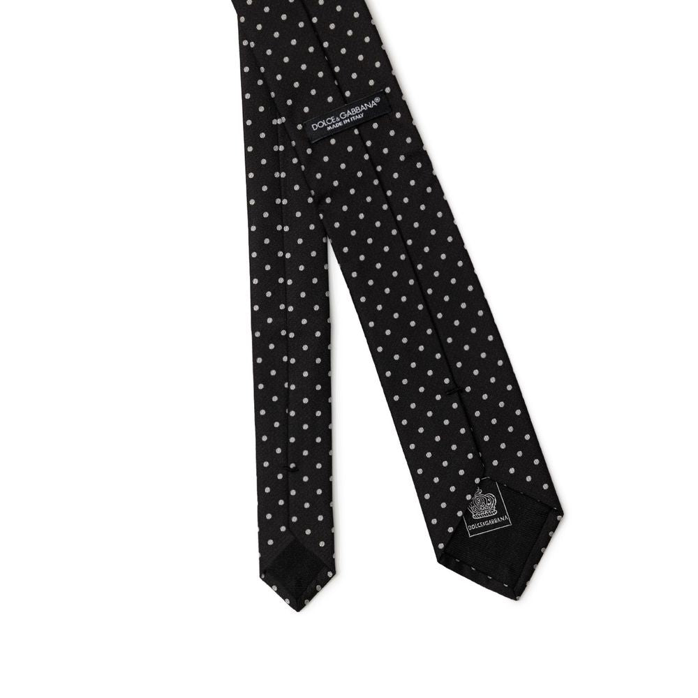 Dolce & Gabbana Black Silk Ties & Bowty DO&-8251676-6 CM
