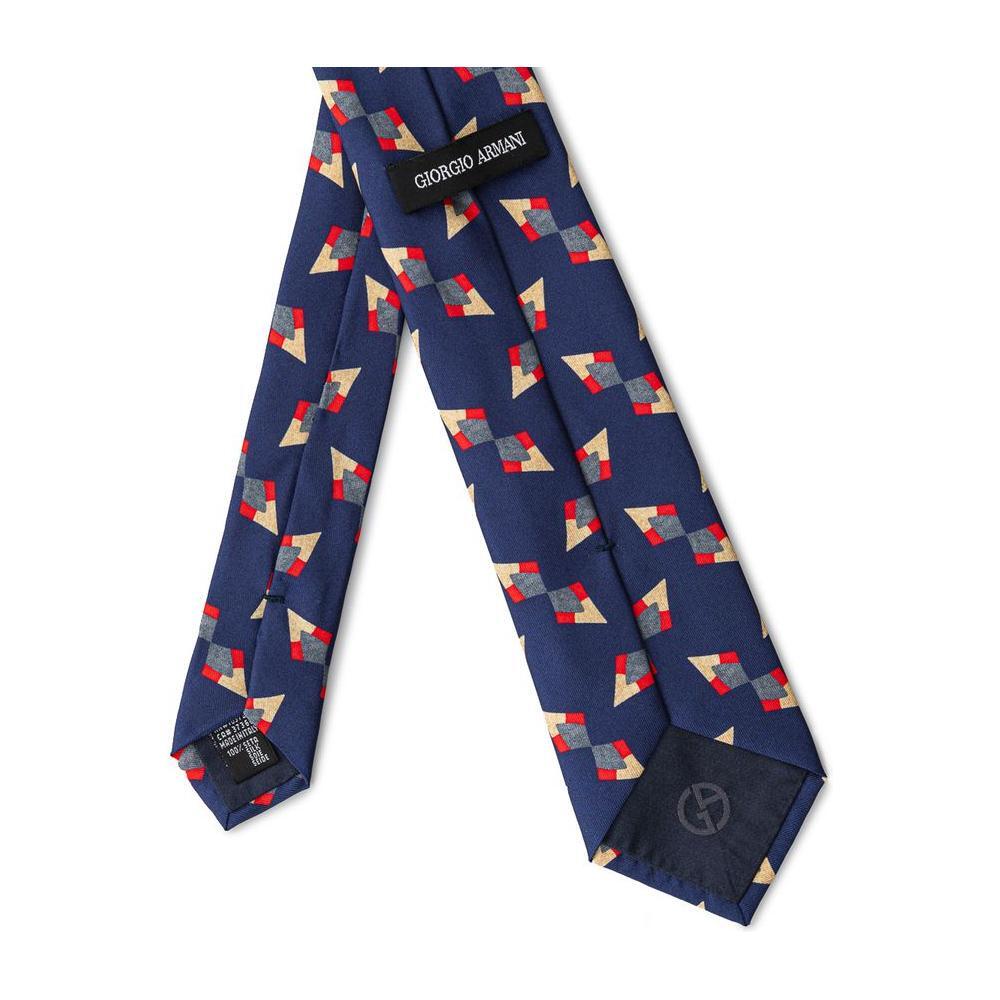 Giorgio Armani Blue Silk Ties & Bowty 1728,67397976224,Accessories,Blue,Giorgio Armani,Men,Men - Accessories,New with tags,One Size,Ties & Bowties - Men - Accessories Giorgio Armani GIAR-7855673-ONE SIZE