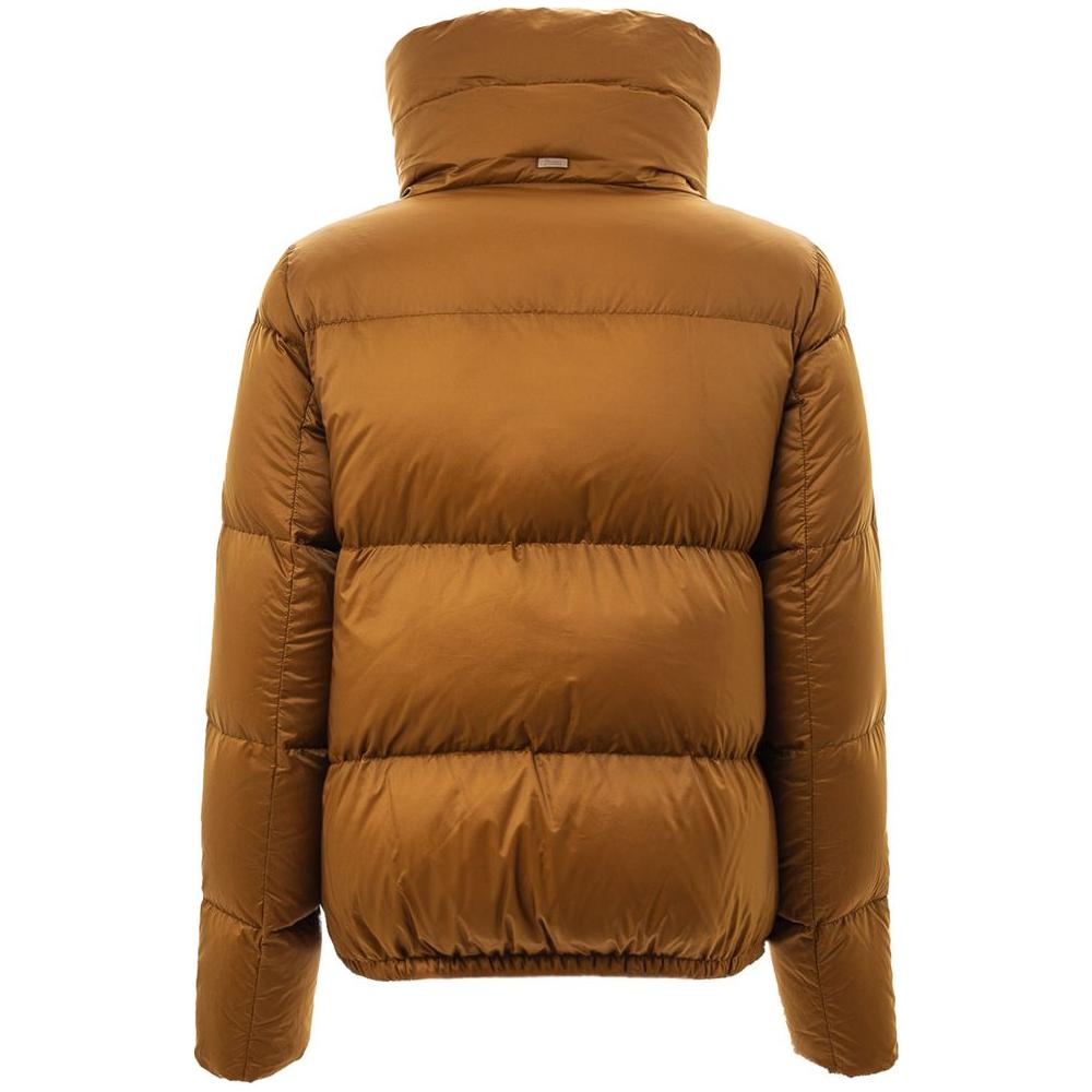 Herno Yellow Polyamide Jackets & Coat Herno Sienna