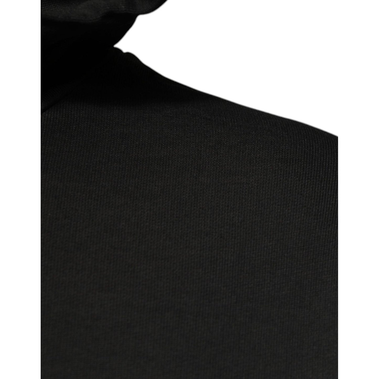 Dolce & Gabbana Black Cotton Hooded DG Shield Pullover Sweater TSH878505-L