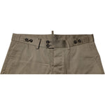 Dolce & Gabbana Dark Khaki Cotton Stretch Casual Chino Shorts PAN75246-48