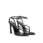 Saint Laurent Black Leather E Raso Sandal 1728,67397976224,Black,EU38.5/US8,New with tags,Saint Laurent,Sandals - Women - Shoes,Shoes,Women,Women - Shoes Saint Laurent SA-8772676-EU38.5/US8.5