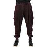 Dolce & Gabbana Dark Violet Cotton Cargo Jogger Pants