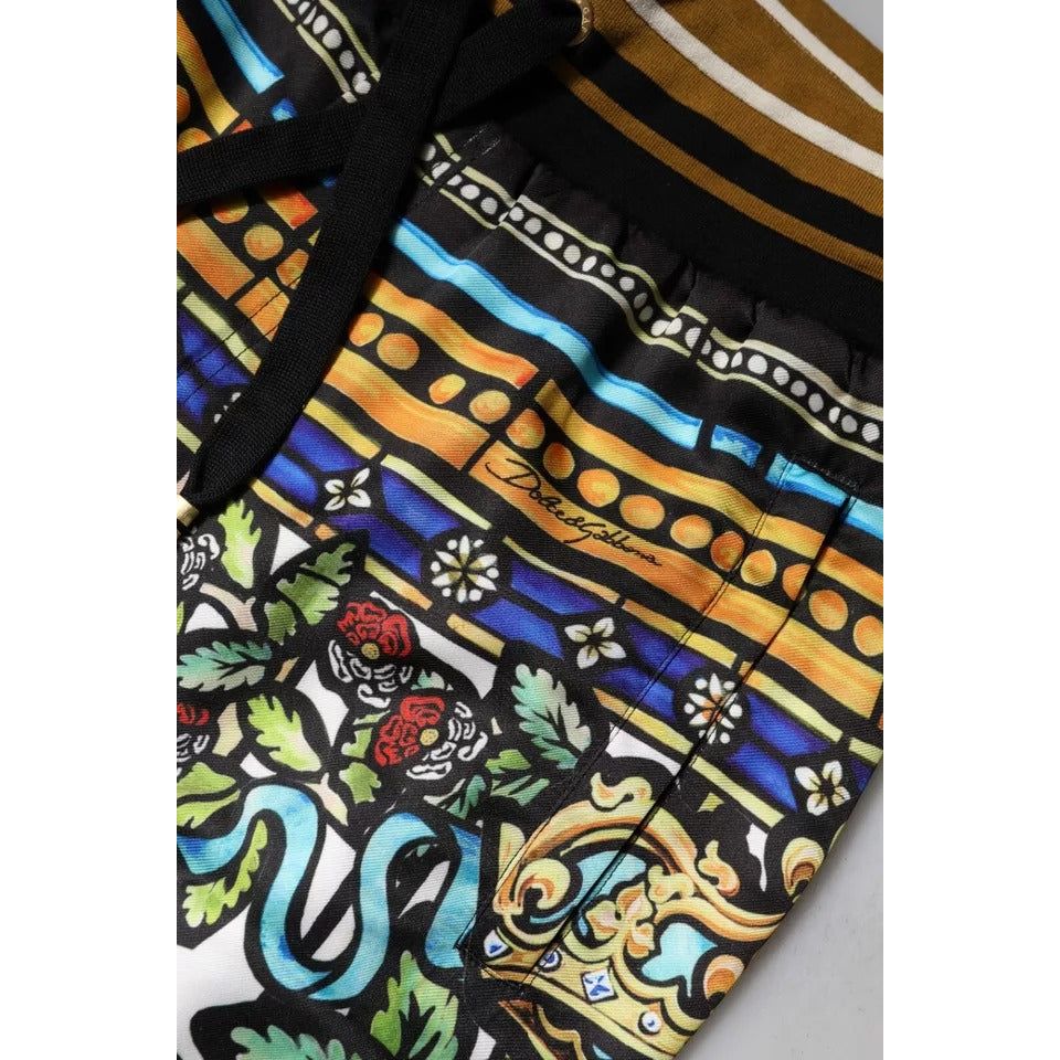 Dolce & Gabbana Multicolor NAPOLEON Jogger Sweatpants Pants PAN76039-44