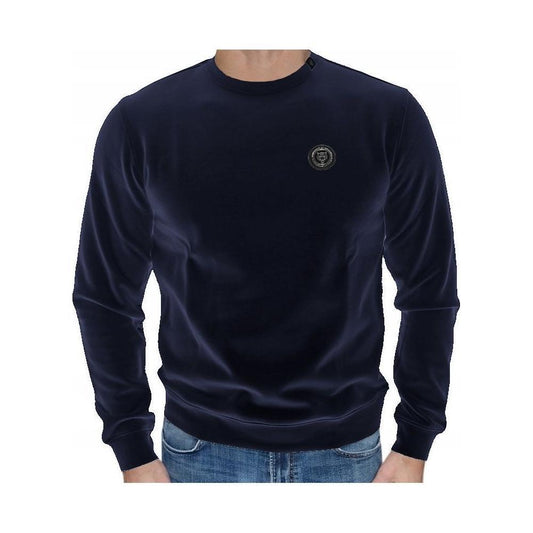 Plein Sport Blue Cotton Sweater