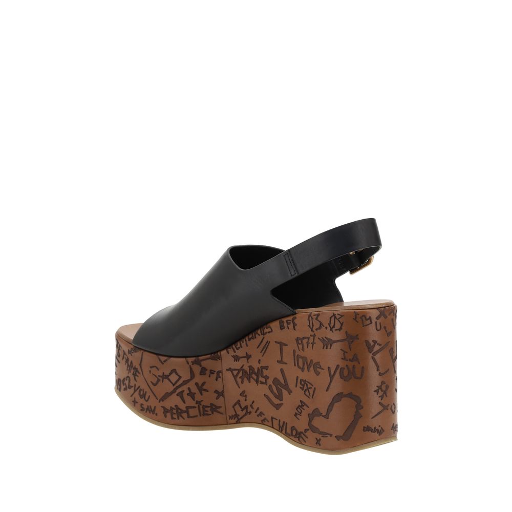 Chloé Maxime Sandals Chloé Dark Olive Green
