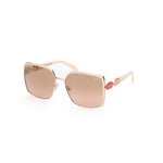 Emilio Pucci White Metal Sunglasses 1728,67434610848,Emilio Pucci,New with tags,Sunglasses,Sunglasses for Women - Sunglasses,White,Women Emilio Pucci EPEP01696024GAC