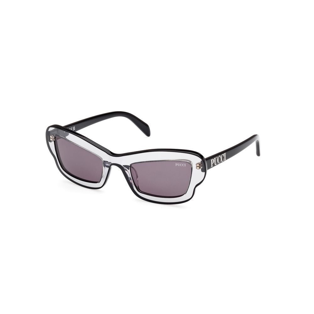 Emilio Pucci Gray Haircalf Sunglasses 1728,67434610848,Emilio Pucci,Gray,New with tags,Sunglasses,Sunglasses for Women - Sunglasses,Women Emilio Pucci EPEP02195220AAC