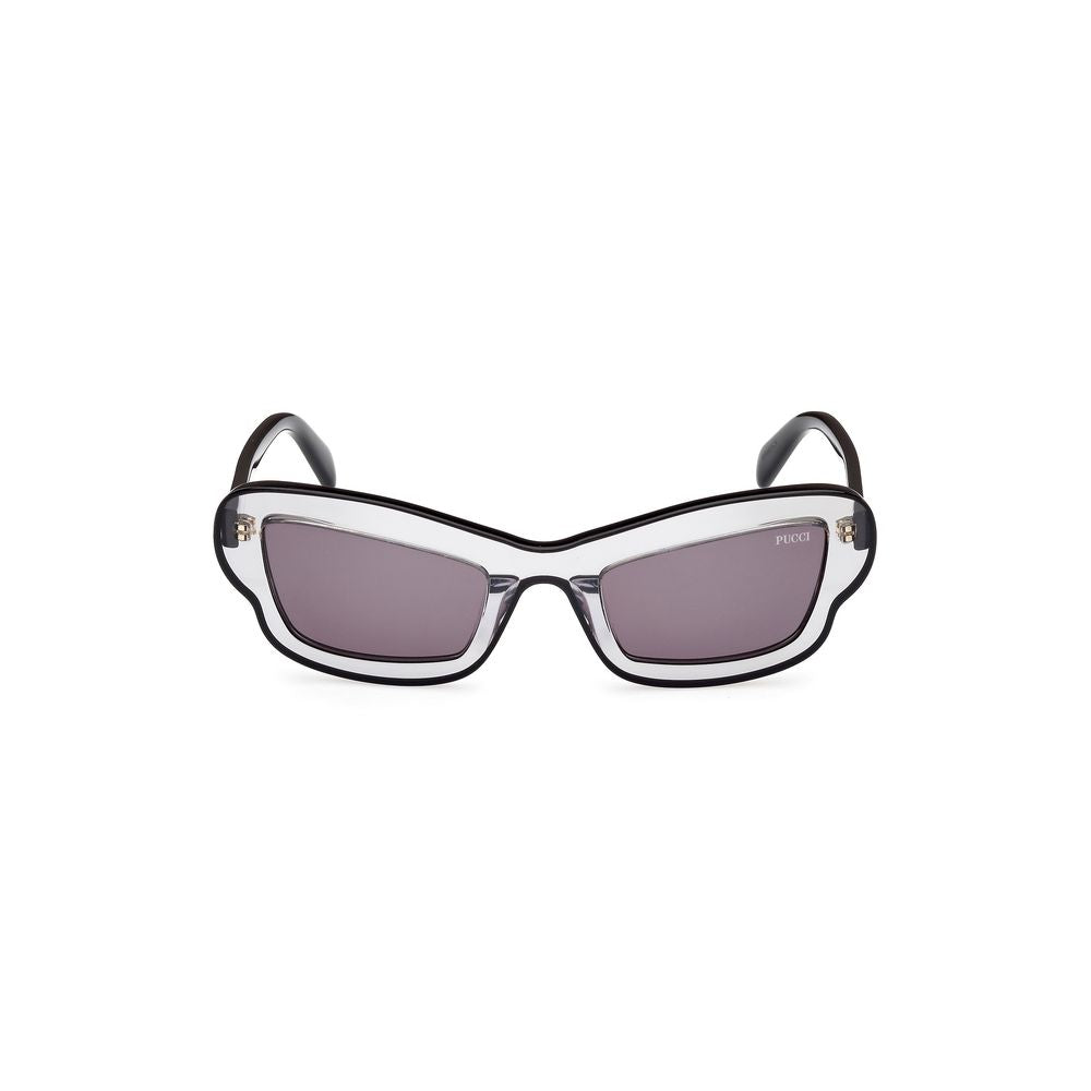Emilio Pucci Gray Haircalf Sunglasses 1728,67434610848,Emilio Pucci,Gray,New with tags,Sunglasses,Sunglasses for Women - Sunglasses,Women Emilio Pucci EPEP02195220AAC