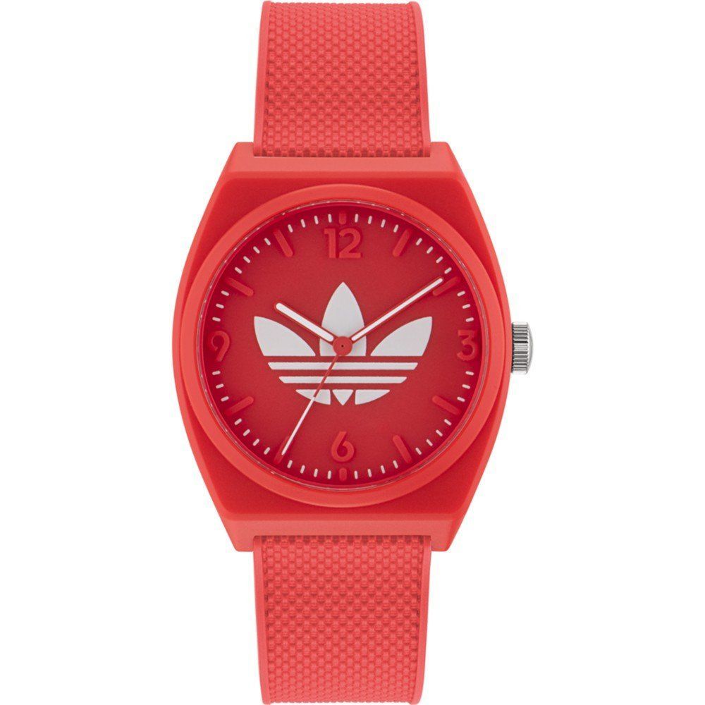 Adidas Red Synthetic Sport Watch