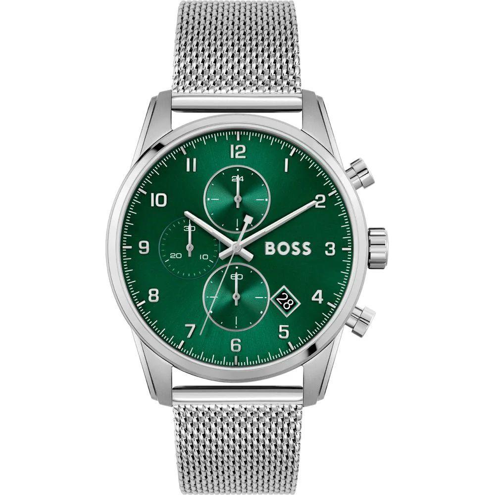 Hugo Boss Silver Stainless Steel Watch Hugo Boss Light Gray