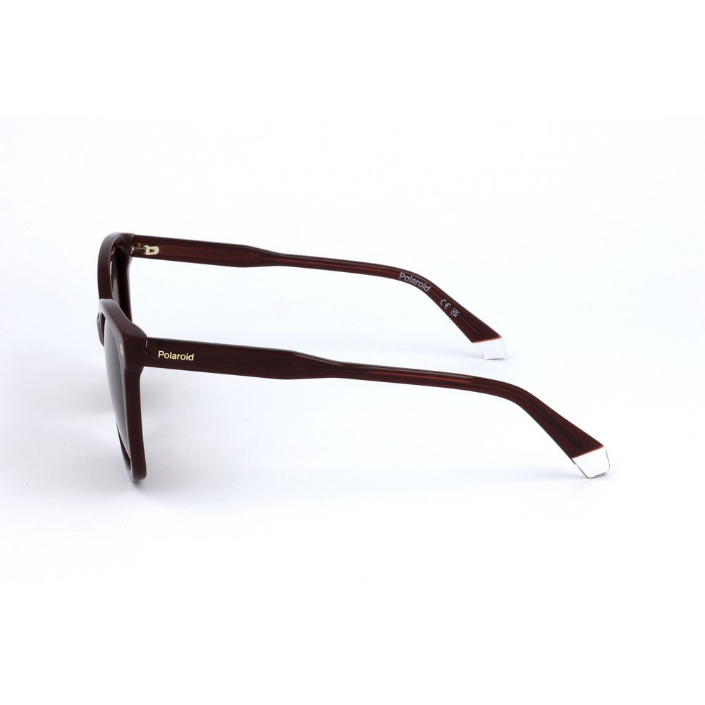 Polaroid Red Acetate Sunglasses Polaroid White Smoke