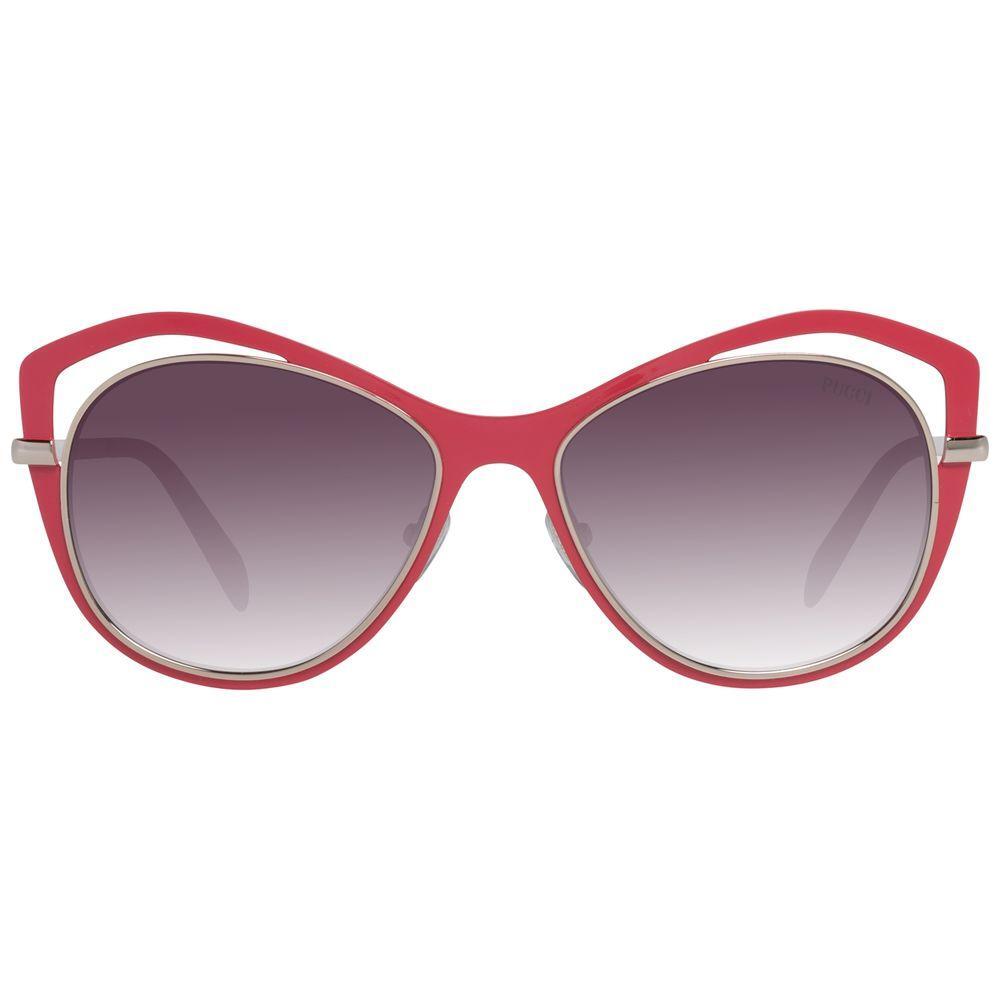 Emilio Pucci Red Metal Sunglasses 1728,67434610848,Emilio Pucci,New with tags,Red,Sunglasses,Sunglasses for Women - Sunglasses,Women Emilio Pucci EPEP01305668FAC