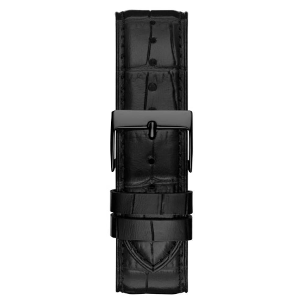 Guess Black Leather Dress Watch
