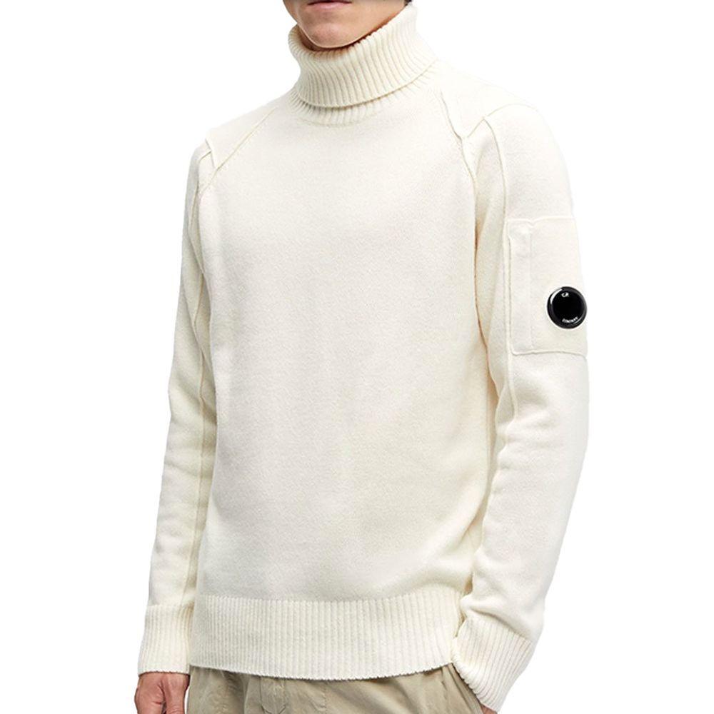 C.P. Company White Wool Sweater CP-14838-IT48 | M