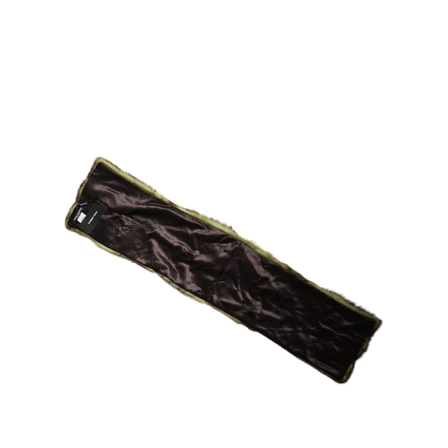Dolce & Gabbana Multicolor Fur Shawl Neck Wrap Cover Collar Scarf MS7100