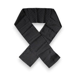 Dolce & Gabbana Black Polka Dots Silk Skinny Neck Wrap Scarf MS7301