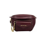 Michael Kors Leather Maise 2 in 1 Fanny Waist Pack Bag Maroon 81888
