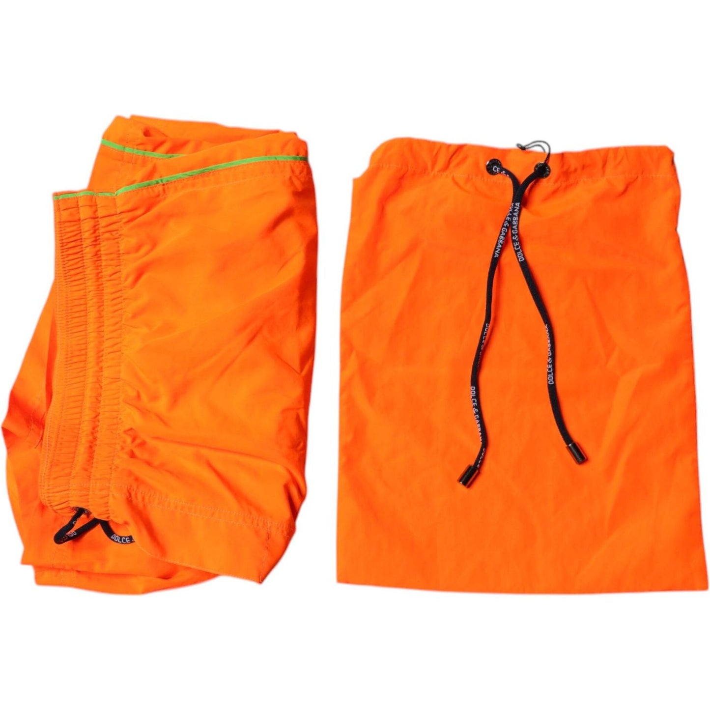 Dolce & Gabbana Orange Polyester Beachwear Shorts 2Pc Swimwear 1728,67345645728,Clothing,Dolce & Gabbana,IT6| L,Material: 100% Polyester,Men,Men - Clothing,Orange,Preowned / Defect,Swimwear - Men - Clothing Dolce & Gabbana BIK1907-6