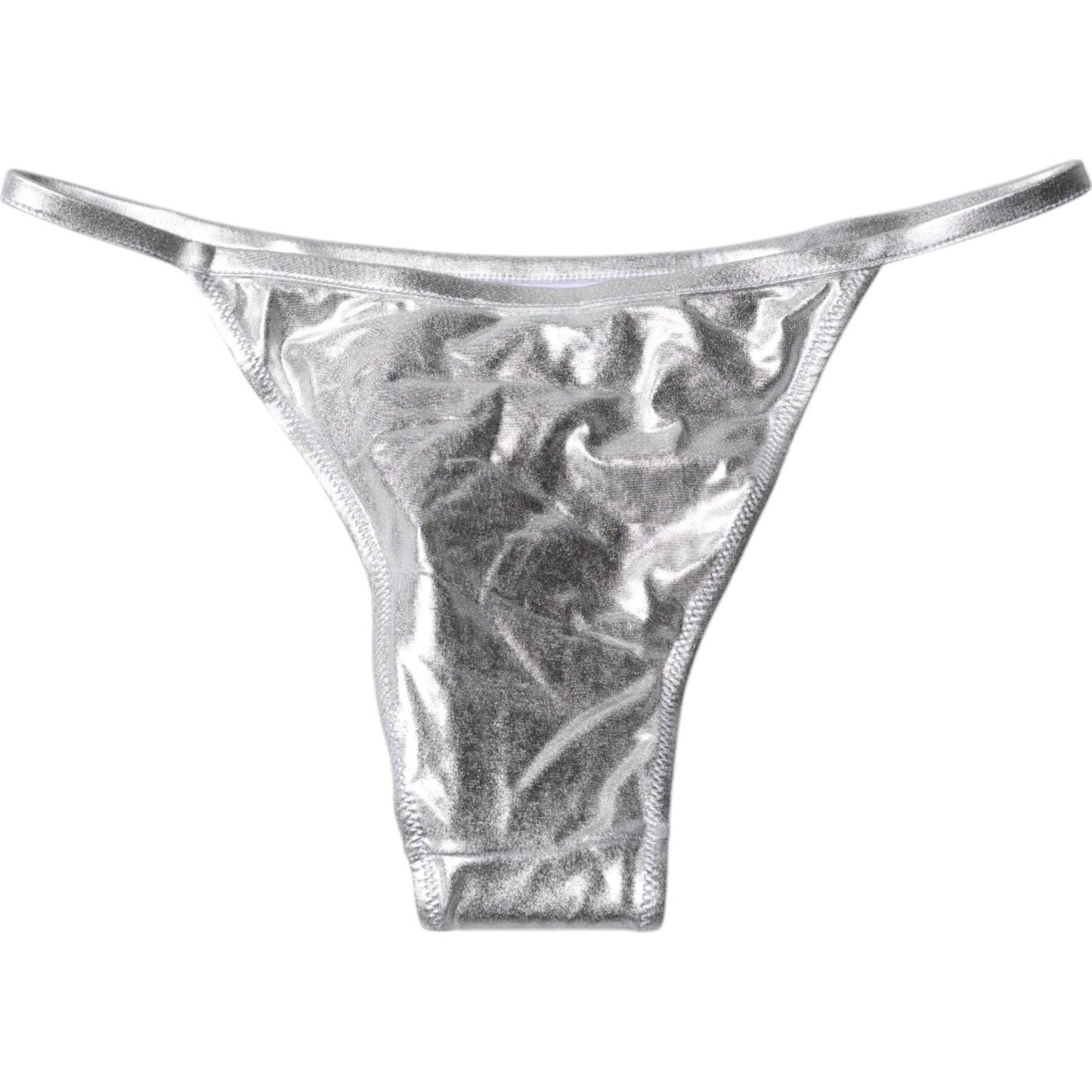 Dolce & Gabbana Silver Polyester Beachwear Bikini Bottom Swimwear 1728,67345645728,Clothing,Dolce & Gabbana,IT3 | M,Material: 96% Polyester 4% Elastane,New with tags,Silver,Swimwear - Women - Clothing,Women,Women - Clothing Dolce & Gabbana BIK1946-3