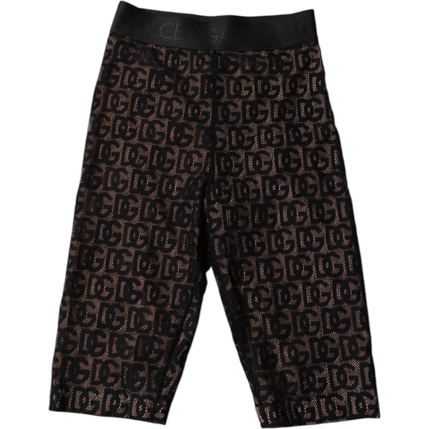 Dolce & Gabbana Black Logo Monogram Cropped Tights Underwear BIK1962-2