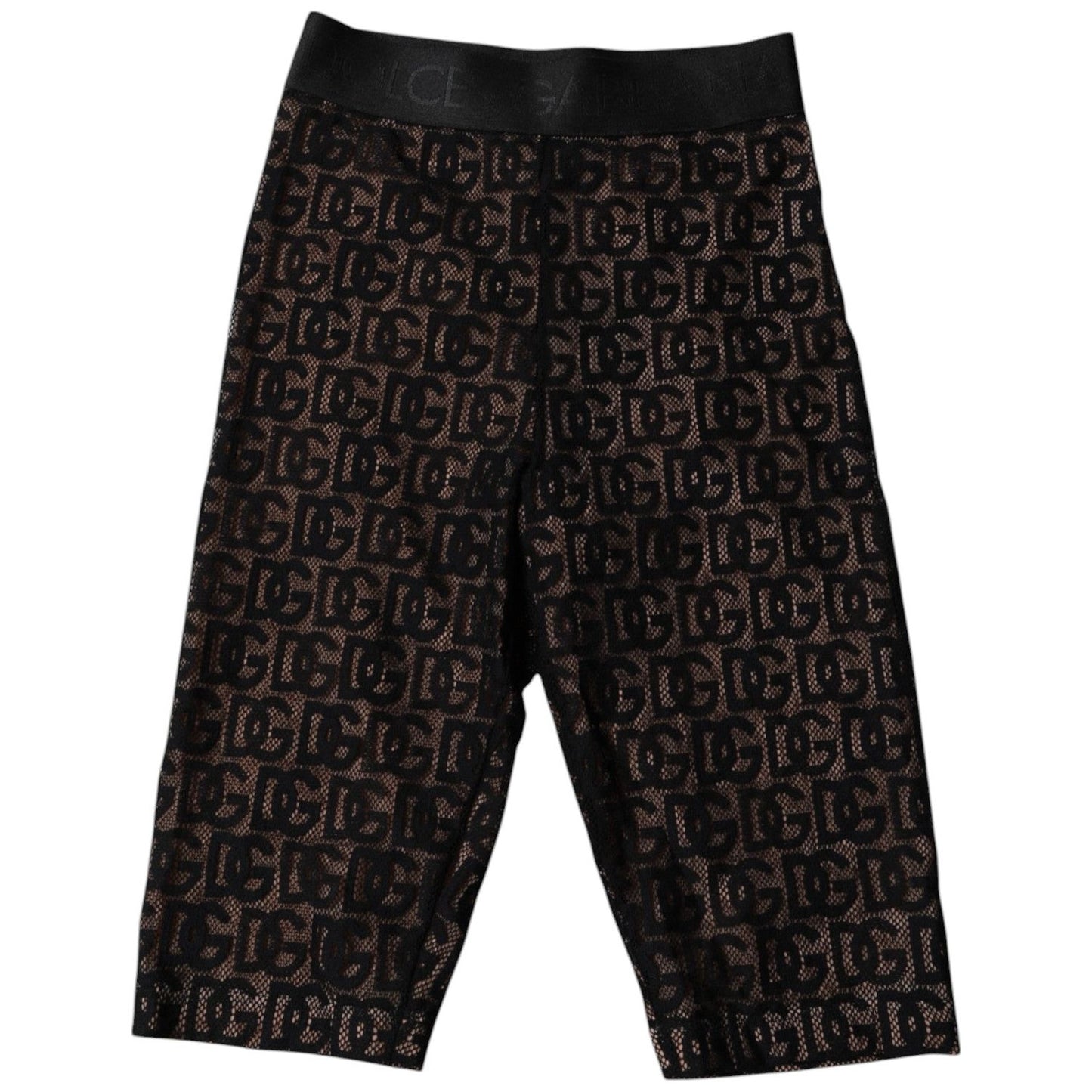 Dolce & Gabbana Black Logo Monogram Cropped Tights Underwear BIK1962-2