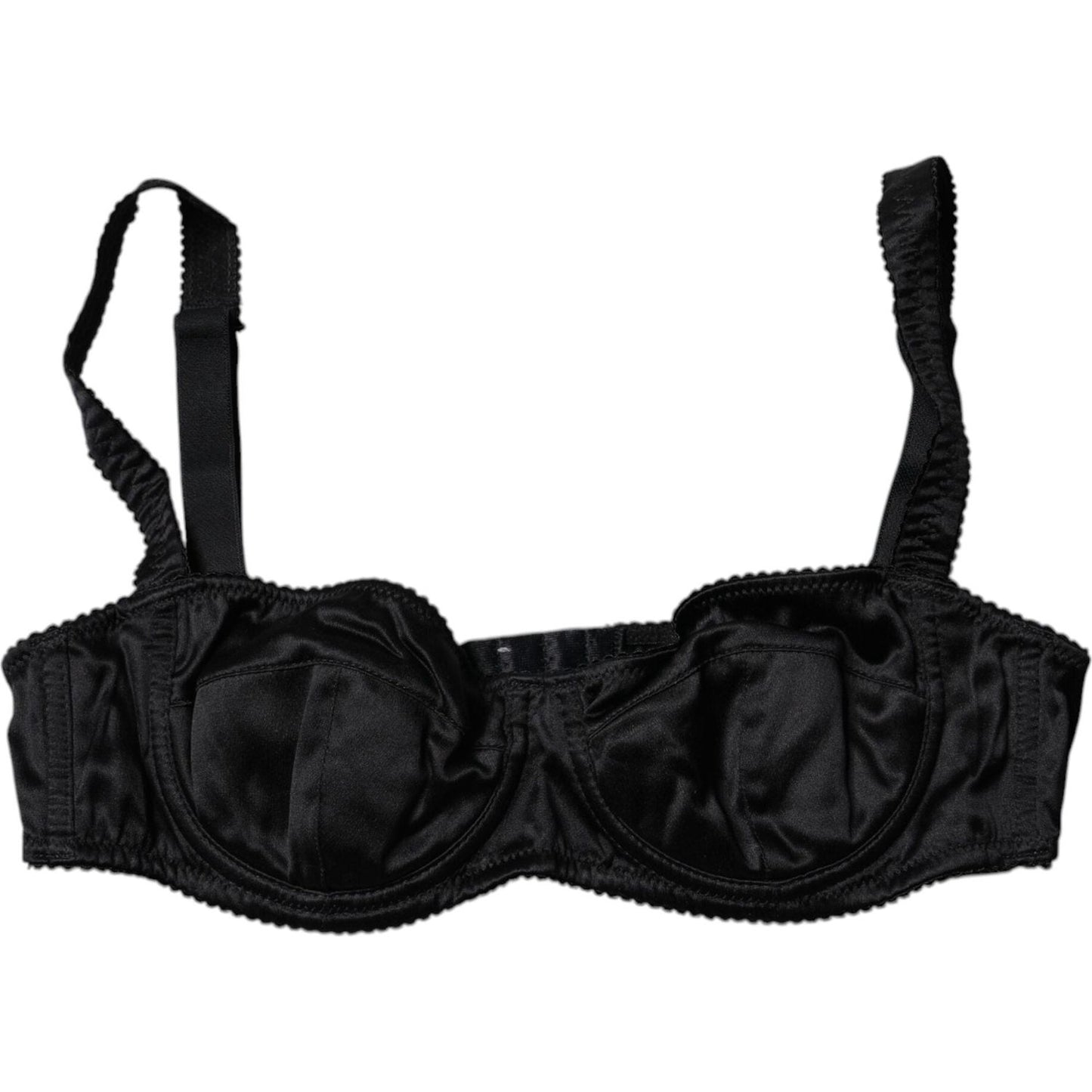 Dolce & Gabbana Black Silk Stretch Balconette Brassiere Underwear BIK1994-2