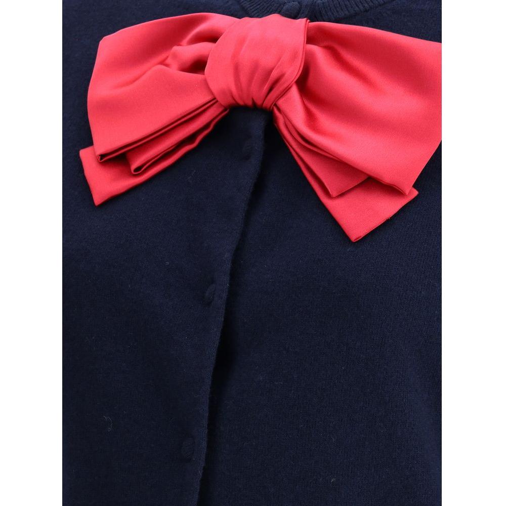 Valentino Bow Cardigan Valentino Tomato