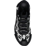 Dolce & Gabbana Black Logo Lace Up Low Top NS1 Sneakers Shoes MV7192-41