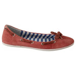 Pantofola D'Oro Scarlet Red Blue Stripe Flat Slip-On Shoes 1728,67345645728,EU39/US8.5,EU40/US9.5,Flat Shoes - Women - Shoes,Material: Fabric,Pantofola D'Oro,Preowned / Defect,Red,Shoes,Women,Women - Shoes Pantofola D'Oro LA8322-39