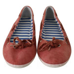 Pantofola D'Oro Scarlet Red Blue Stripe Flat Slip-On Shoes 1728,67345645728,EU39/US8.5,EU40/US9.5,Flat Shoes - Women - Shoes,Material: Fabric,Pantofola D'Oro,Preowned / Defect,Red,Shoes,Women,Women - Shoes Pantofola D'Oro LA8322-39