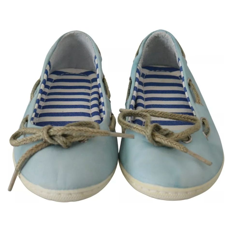 Pantofola D'Oro Minnesota Blue Stripe Flat Slip-On Shoes 1728,67345645728,Blue,EU36/US6,Flat Shoes - Women - Shoes,Material: 100% Leather,Pantofola D'Oro,Preowned / Defect,Shoes,Women,Women - Shoes Pantofola D'Oro LA8323-36