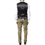 Dolce & Gabbana Multicolor Camouflage SICILIA 3 Piece Suit KOS2247-48