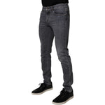 Dolce & Gabbana Dark Gray Cotton Stretch Skinny Denim Jeans