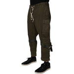 Dolce & Gabbana Brown Cotton Stretch Cargo Pants