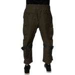 Dolce & Gabbana Brown Cotton Stretch Cargo Pants